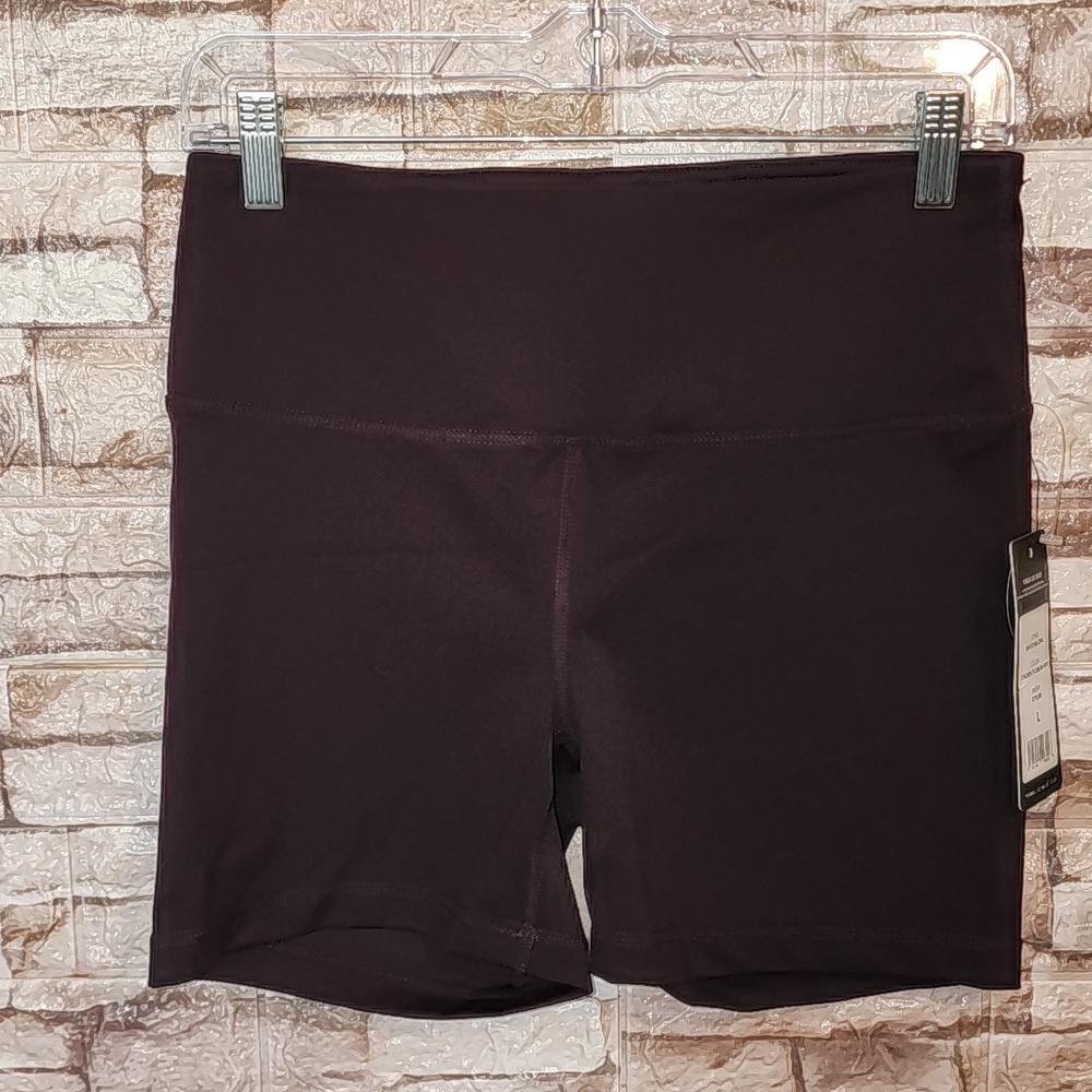 Yogalicious Lux  High-Waisted Dark Purple Shorts